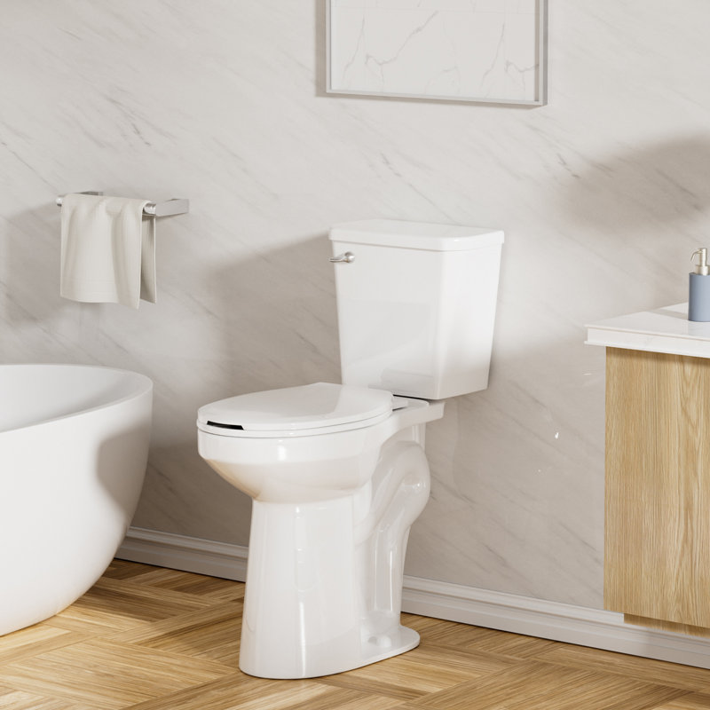 SUPERFLO 21 Inch Tall Toilet, Extra Tall Toilets with Soft Closing Seat
